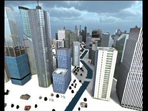 miasto low-poly Model 3D