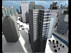 low poly city 3D Модель