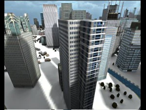 low poly city 3D Model