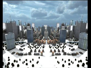 low poly city 3D Model
