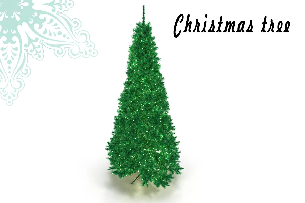 christmas tree 3D Model .c4d .max .obj .3ds .fbx .stl .blend 