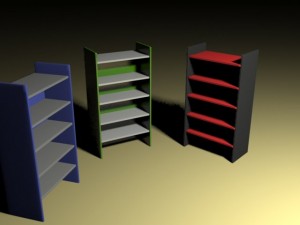 bookcase 3D 모델