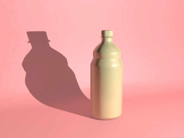 Flasche 3D Modell .c4d .max .obj .3ds .fbx .stl .blend 
