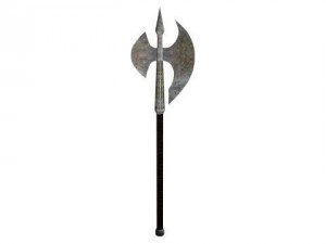 two handed axe clean and bloody 3D मॉडल