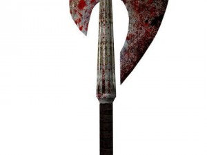 two handed axe clean and bloody 3D मॉडल