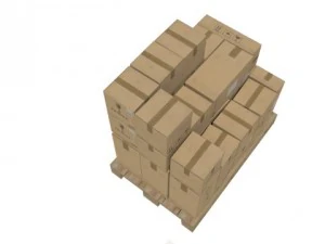 pallet with boxes 4 in 1 3D Model