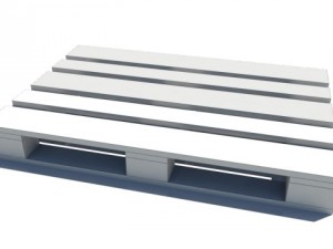 pallet with boxes 4 in 1 Modèle 3D