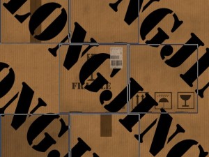 pallet with boxes 4 in 1 Modèle 3D