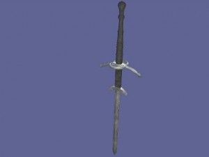 two handed sword 3D-Modell