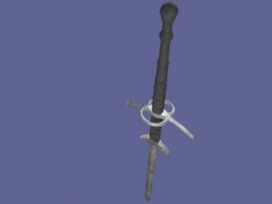 two handed sword 3D-Modell