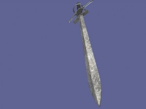 two handed sword 3D-Modell
