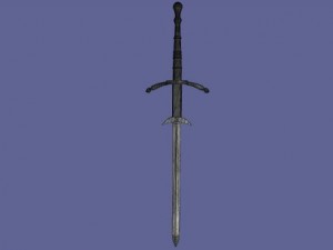 two handed sword 3D-Modell