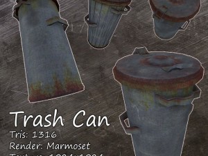 trash can 3D Модель