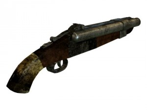 sawed off shotgun 3D मॉडल