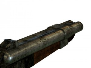 sawed off shotgun 3D मॉडल