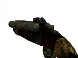 sawed off shotgun 3D Model