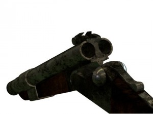 sawed off shotgun 3D मॉडल