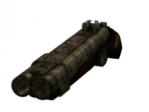 sawed off shotgun 3D Model