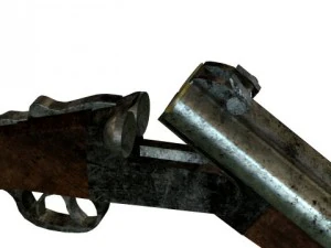 sawed off shotgun 3D Model