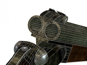 sawed off shotgun 3D मॉडल