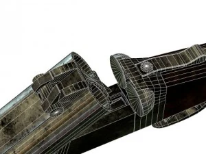 sawed off shotgun 3D Model