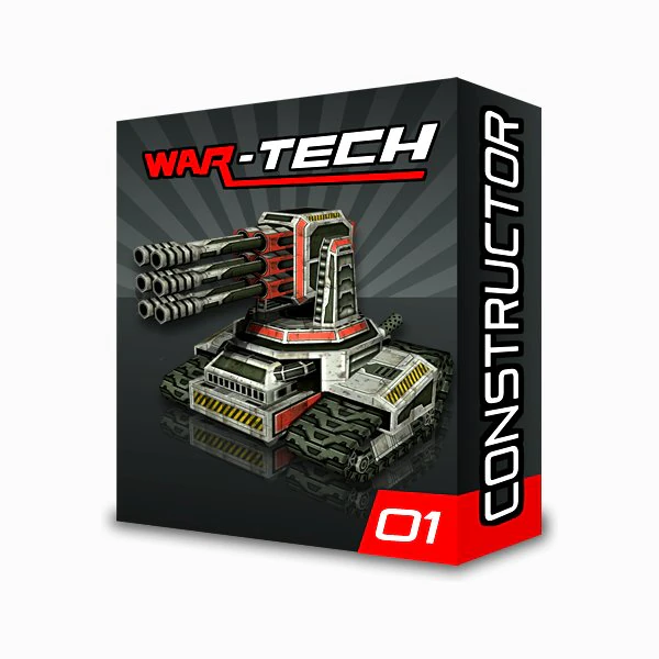 modular multilevel turrets mechs robots 3D Model .c4d .max .obj .3ds .fbx .stl .blend