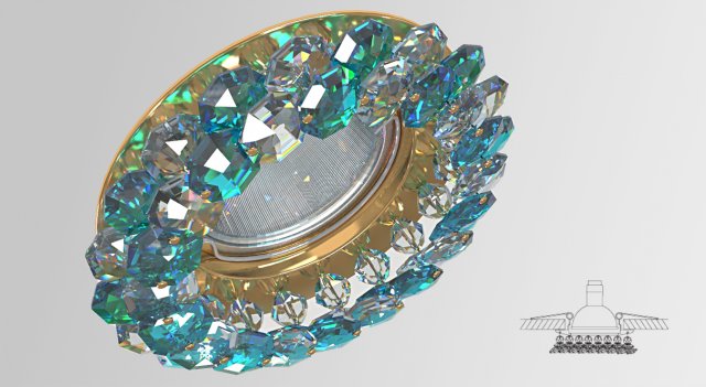 kantarel swarovski gerber gold Modèle 3D .c4d .max .obj .3ds .fbx .stl .blend 