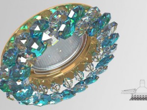 kantarel swarovski gerber gold 3D Модель