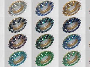 kantarel swarovski gerber gold Modèle 3D