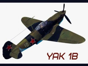 yakovlev  or yak1b soviet world war ii fighter 3D Model