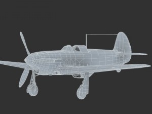 yakovlev  or yak1b soviet world war ii fighter Model 3D