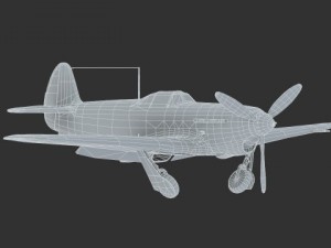 yakovlev  or yak1b soviet world war ii fighter Model 3D