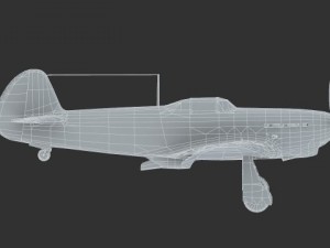 yakovlev  or yak1b soviet world war ii fighter Model 3D