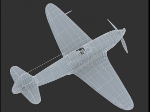 yakovlev  or yak1b soviet world war ii fighter Model 3D