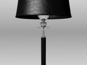 Tischlampe modern schwarz 3D Modell