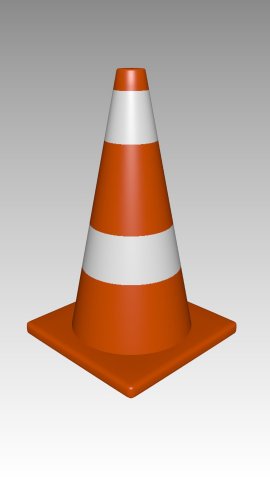 traffic cone Modèle 3D .c4d .max .obj .3ds .fbx .stl .blend