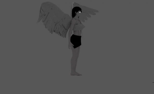 पंखों वाली डायन 3D मॉडल .c4d .max .obj .3ds .fbx .stl .blend 