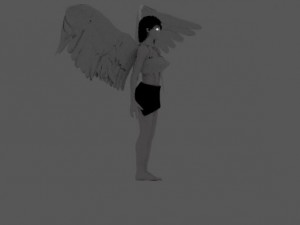 winged witch Modelo 3D