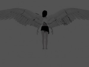 winged witch Modèle 3D