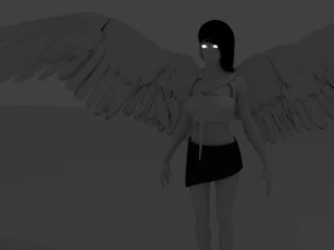 पंखों वाली डायन 3D मॉडल