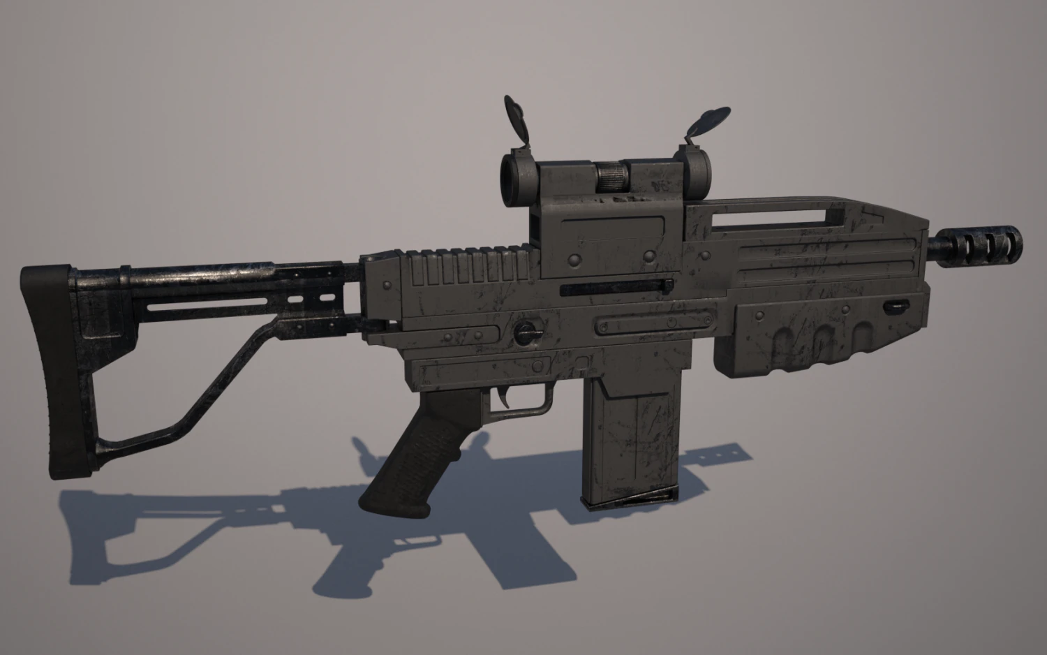 rifle 3D Model .c4d .max .obj .3ds .fbx .stl .blend