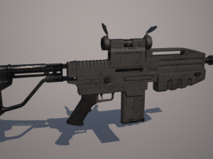 rifle Modèle 3D