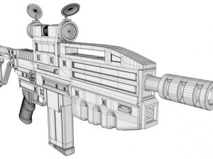 rifle 3D-Modell