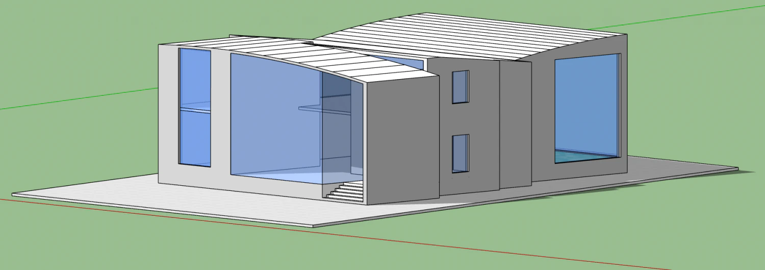 residential plot 3D Model .c4d .max .obj .3ds .fbx .stl .blend 