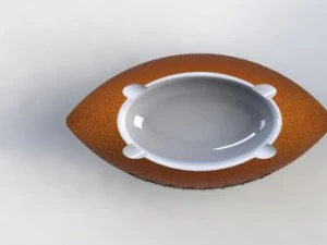 ash tray football 3D Model