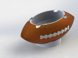 ash tray football 3D Model