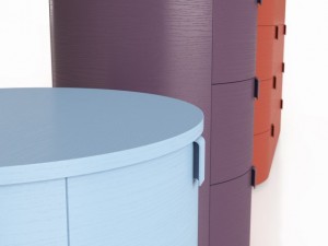 set of bedside table dresser and drawer chest 3D Model