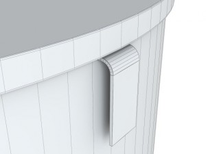 set of bedside table dresser and drawer chest 3D Model