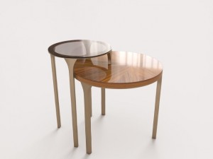 side table brabbu luray Modello 3D