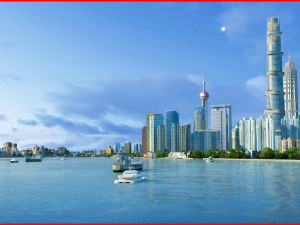 day view of shanghai riverside 1 3D Model